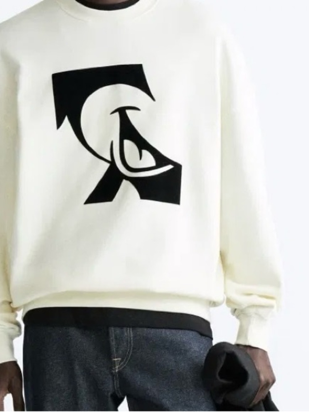 Zara Disney Cream Crewneck Sweatshirt